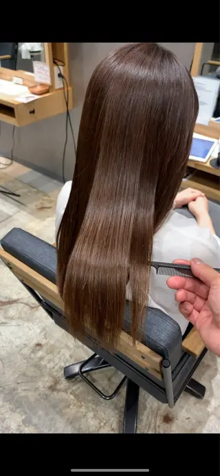 セミロング 心斎橋大人ヘア🍬 泉　準のヘアスタイル