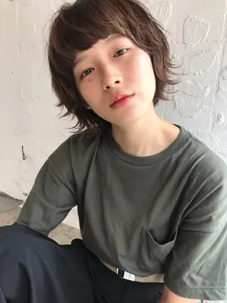 ショート カラー 骨格診断🍃ショート /ショートボブ✨岡元のヘアスタイル