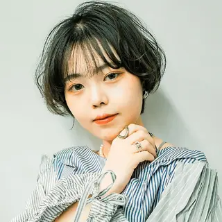 ショート 天王寺韓国ヘア 小山歓実のヘアスタイル
