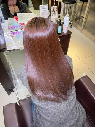 ロング 髪質改善/艶カラー 縮毛矯正/晴のヘアスタイル
