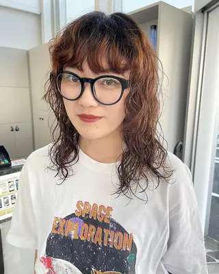 ミディアム パーマ 🌀パーマモデル 募集中/大谷りな🌀のヘアスタイル