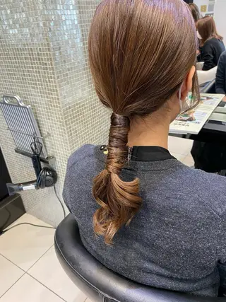 ミディアム カラー パーマ ヘアアレンジ Bianca 代表 硲 貴亮【東武練馬】のヘアスタイル