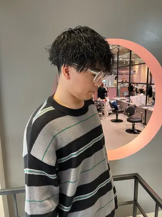 パーマ メンズ 石塚 健汰のヘアスタイル