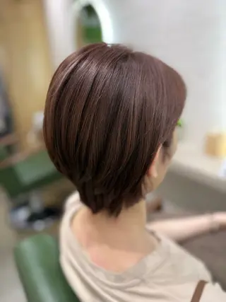 ショート カラー 縮毛矯正/ /関内/あべももこのヘアスタイル