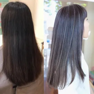 カラー 限定1名撮影モデル 村中衣里のヘアスタイル