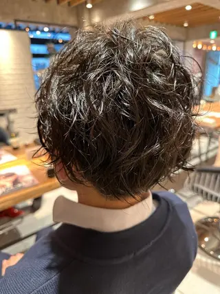 パーマ メンズ trym/ 木原裕希のヘアスタイル