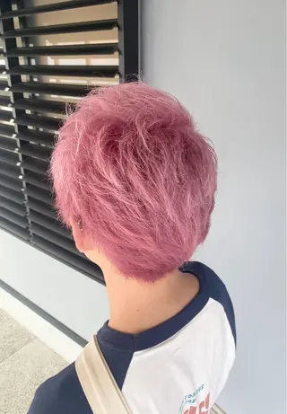 カラー メンズ 海琉/ハイトーン/ 透明感カラー💛のヘアスタイル