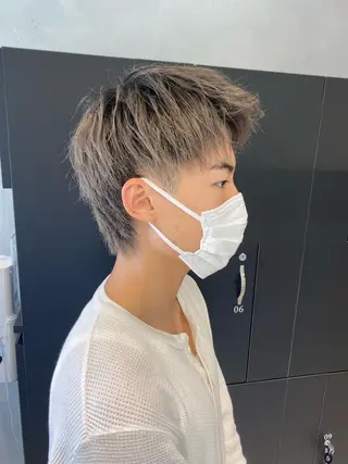 ショート カラー ヘアアレンジ メンズ Rene'所属・当日予約⭕️ JUNYAのヘアスタイル