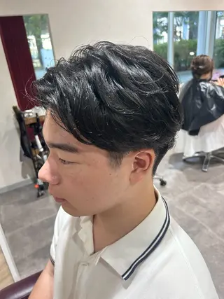 ミディアム 福壽 智也のヘアスタイル