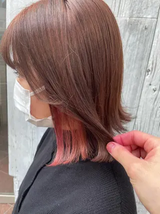 カラー 【店長】インナー指名 No.1戸塚優思のヘアスタイル