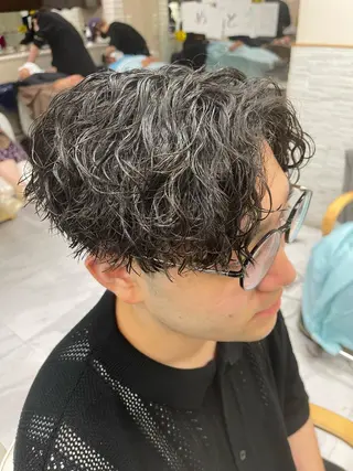 ショート パーマ メンズ 🌻メンズカット 落合諒🌻のヘアスタイル