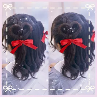 ミディアム ヘアアレンジ 艶髪/酸性ストレート /髪質改善/内村麻衣のヘアスタイル