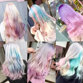 ロング カラー 2次元カラー/ ブリーチMANATOのヘアスタイル