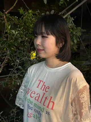 ミディアム 表参道レイヤーカット カオリのヘアスタイル