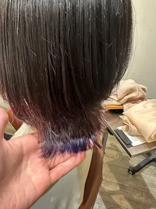 ミディアム メンズパーマ/レイヤ ーカット岡田遥希のヘアスタイル