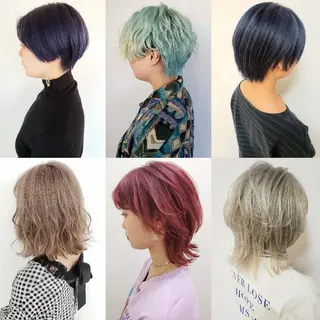 カラー パーマ ヘアアレンジ メンズ キッズ ミディアム 成瀬 弘光のヘアスタイル