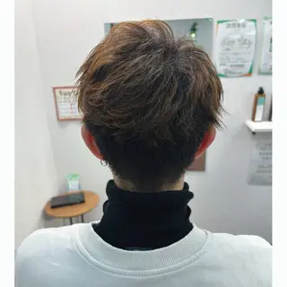 ショート カラー メンズ 三原 友美のヘアスタイル