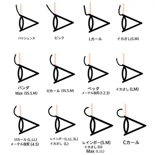 マツエク・マツパ moana Naoのマツエク・マツパデザイン