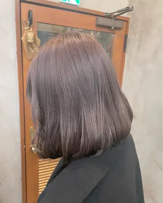 ミディアム カラー ヘアアレンジ 【ピンク/韓国ヘア/ ヘアセット】亜海のヘアスタイル