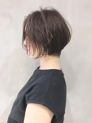 ショート カラー パーマ ヘアアレンジ ITbyALBUM 中野店のヘアスタイル