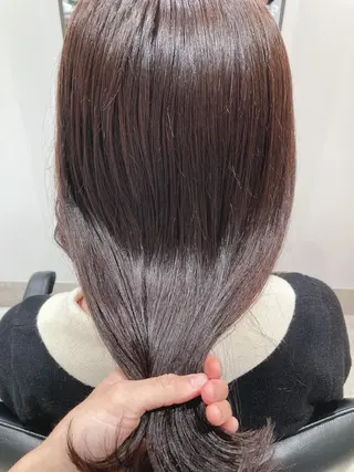 セミロング カラー スキバサミを使わない カット🌼唯🌼のヘアスタイル