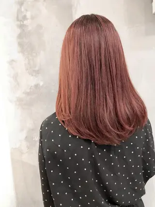ミディアム カラー パーマ ヘアアレンジ ブリーチカラー🔥 パーマ【佐々木凌平】のヘアスタイル