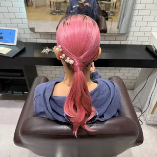 セミロング ヘアアレンジ 🎀ヘアアレンジ 🎀ななみのヘアスタイル