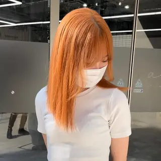 ミディアム 福山 晴香のヘアスタイル