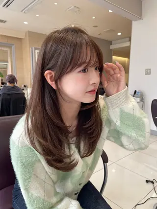 ロング レイヤー×顔周 り×髪質改善/MIUのヘアスタイル