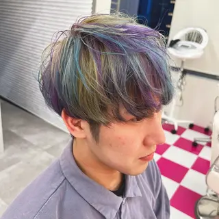 ショート カラー メンズ ELU.☁️ ARIのヘアスタイル