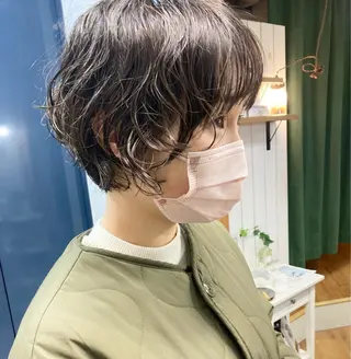 ショート パーマ Hareru 豊田 修廣のヘアスタイル