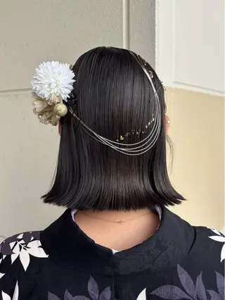 ショート ヘアアレンジ 權軒 真尋 /モデル様募集中のヘアスタイル