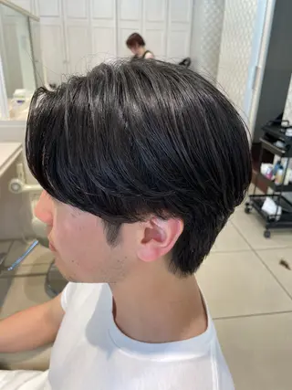 メンズ 白髪ぼかしデザイン ハイライト/宮本純登のヘアスタイル