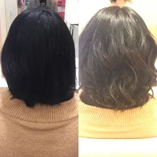 ミディアム 菊池 栄里奈のヘアスタイル