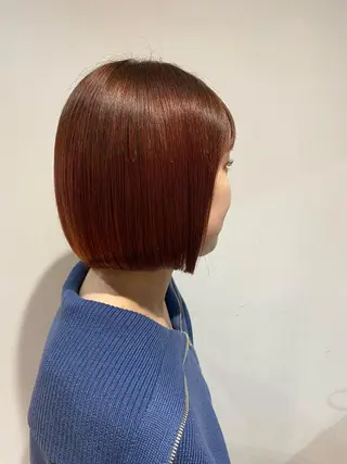 ショート ベージュカラー🐑 レイヤー🤎塚原優芽のヘアスタイル