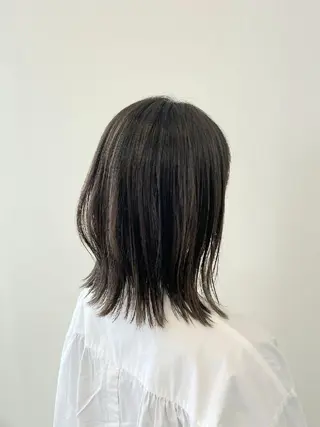 ミディアム 中川 秀明のヘアスタイル