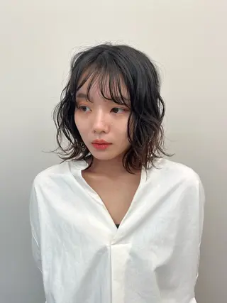 ショート パーマ 大林 エリコのヘアスタイル