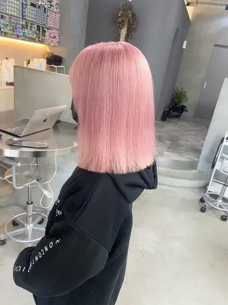 ミディアム カラー 前橋 姫奈のヘアスタイル