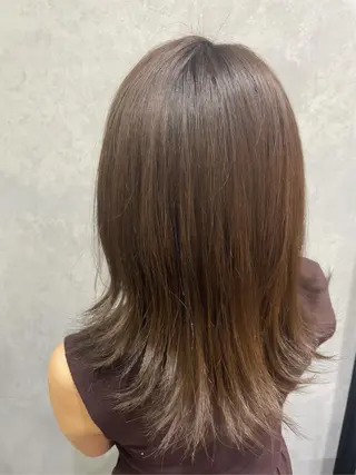 セミロング カラー カット＊カラーモデル 募集中☀️明日香のヘアスタイル