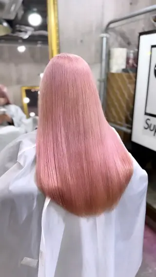 ロング uda 抜きっぱなし /最高級エクステのヘアスタイル