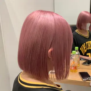 ミディアム カラー れい🫧 ハイトーン特化のヘアスタイル