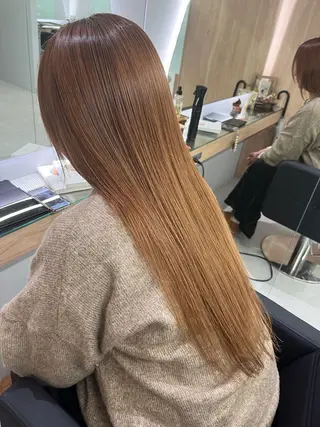 ロング 川畑 花菜のヘアスタイル