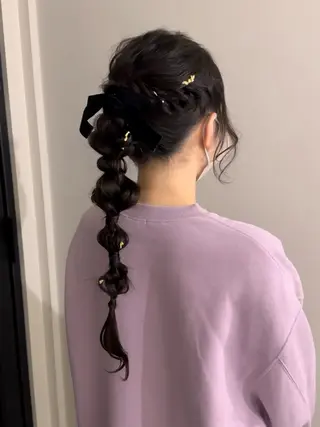 ロング ヘアアレンジ 内沼 恵留菜のヘアスタイル