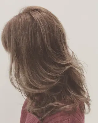 ロング カラー パーマ 天王寺区🌟大好評バ ッサリ◎美髪改善矯正のヘアスタイル