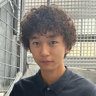 メンズ 北島 遥香🫧インナ ー /ベージュカラーのヘアスタイル