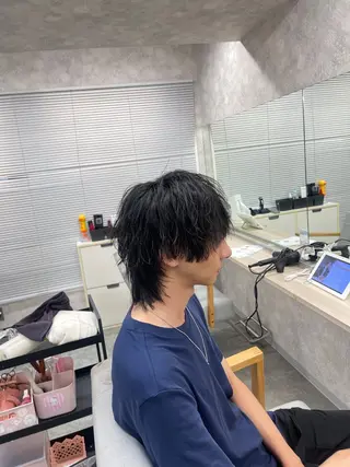 ヘアアレンジ メンズパーマ専門 /縦落ち/渋谷駅近のヘアスタイル