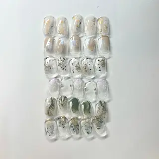ネイル 大人ワンホン キラキラ/Ayanoのネイルデザイン