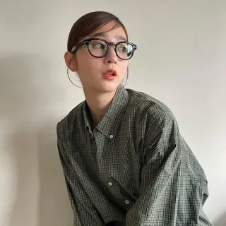 ミディアム カラー 透明感カラー/西梅田 / nagisa🦋のヘアスタイル