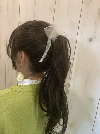 ロング カラー 吉田 夢のヘアスタイル