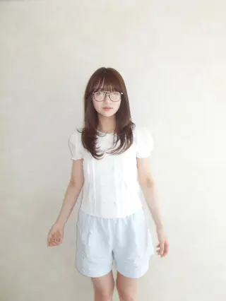 ミディアム カラー coyumi / 𝘦 𝘮 𝘶のヘアスタイル